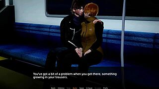 lets play night train with asian small tits on the train