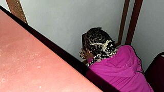 Feeling nervous and excited, this exotic latina with pierced nipples and tattoos has her first time at the glory hole, sucking cock and reaching multiple orgasms in a homemade setting.