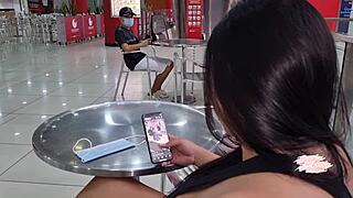 savannah watson dates stranger at mall and fucks in public toilet