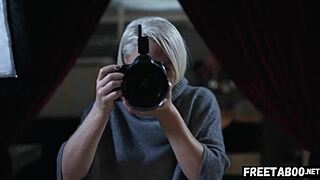 hot blonde milf gets fucked during real photoshoot - full movie