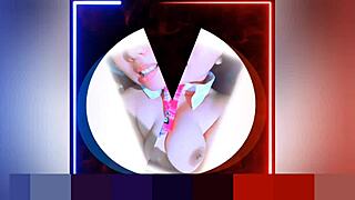 Chica asiática mamada y follando con amigo trans