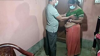 Step-mother asks step-son for freehand massage