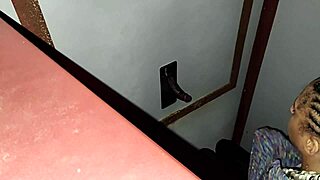 Feeling nervous and excited, this exotic latina with pierced nipples and tattoos has her first time at the glory hole, sucking cock and reaching multiple orgasms in a homemade setting.