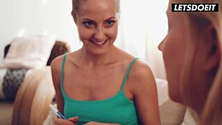 Spanish Stepsisters Explore Intense Lesbian Pleasures In Early Morning Glamour