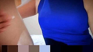 Chica asiática mamada y follando con amigo trans