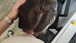 Pov meeting in the office with my busty boss