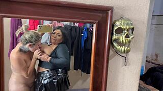 Caught tenant masturbating in backyard and joined in