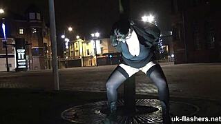 Chubby british amateur rubbing in all the wrong places