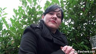 Chubby british amateur rubbing in all the wrong places