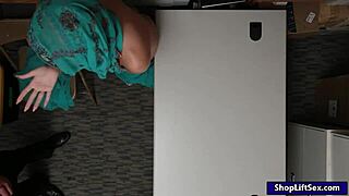 this arab teen shoplifter got boned by the lp officer