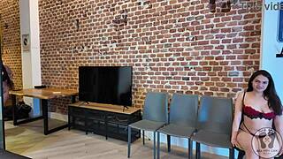 Four girls introduce themselves for a humiliating BDSM stripping session.