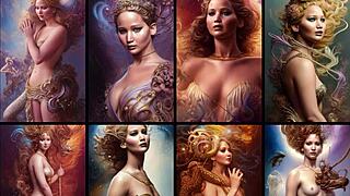 celebrity goddess jennifer lawrence