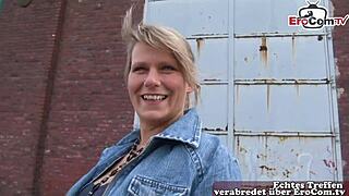 Deutsche hausfrau does sex casting for money