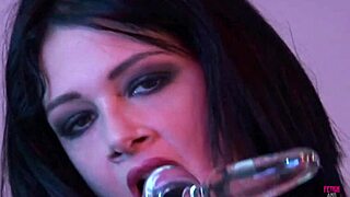 Naughty Brunette Angel Gets Double Penetration