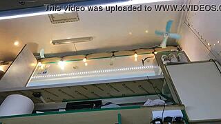 The Boss Is Playing With His Sexy Shop Assistant Pussy While She Talks To The Customer!