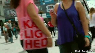 Petite Spanish Slut Public Display