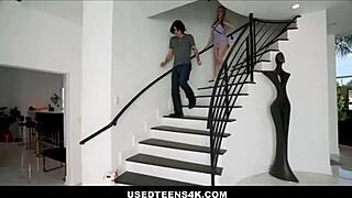 Small Tits Blonde Teen Lilly Bell Used Freely During Cleaning