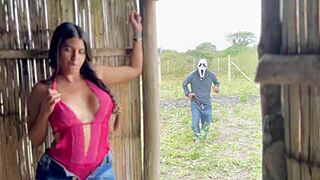 Hey, that innocent country girl getting fucked by an old pervert in the countryside