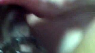 at home, my wife casually gives me a blow job in the bedroom