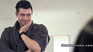 Man Ties Up Busty Officer and Fucks Her