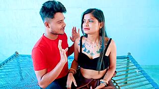 Newly married bhabhi seduced by her naughty devar on the bed