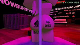 nasty white bitch wanders hood streets