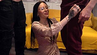 i share our big cocks with nerdy beauty