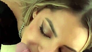 petite blonde latina natural tits shake in pov - sloppy blowjob rimming and cum in her mouth mpbng