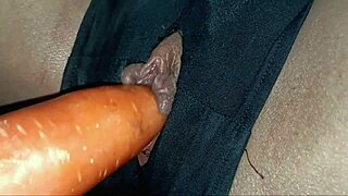 Thick ebony rides big black cock to explosion