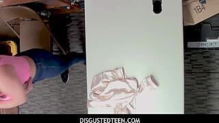 disgustedteen 18+ - skylar snow hiding stolen goods in her pants!