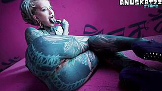 Tattoo Girl Stretches Asshole In Solo Anal Play And Fisting As Goth Slut