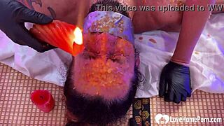 Punishing Filthy Husband With Scalding Wax