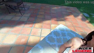 Hot milf shay sight gets a wild fuck beside her pool
