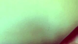 Ebony gives hot footjob to monster cock