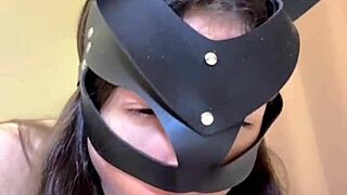 Russian brunette with dirty talk masturbates ass rubs tits double fingering pussy and ass 😈