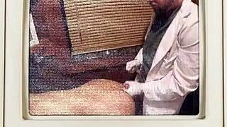 Teach me how to blow, Jackie Banes shows deepthroat skills backstage 😘