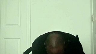 Stretching arms like masturbating during workout