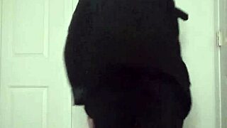 Stretching arms like masturbating during workout