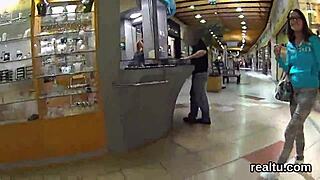 Stunning Czech Chick Seduced In Hypermarket, Shagged In POV.
