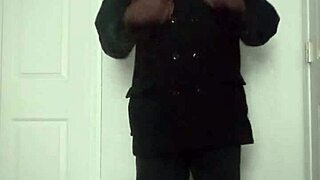 Stretching arms like masturbating during workout