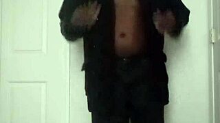 Stretching arms like masturbating during workout