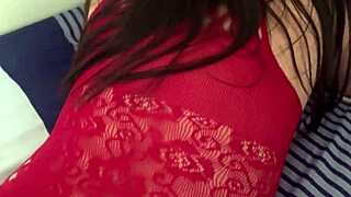 Spying on Stepsister Playing with Cell Phone