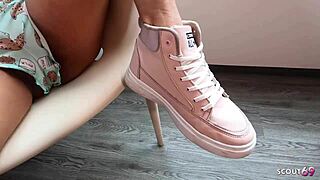 Crazy Mexican Teen With Heart Nipples Tattoo Squirts Multiple Times During No Condom Sex With Old German Tourist