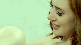 I romantically fucked Lenina Crowne's busty redhead pussy, making her cum.