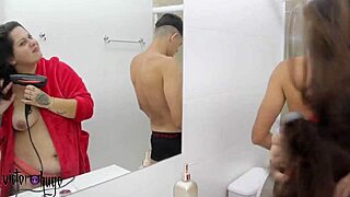 Pounding my thick cock deep into her tight pussy with intense force