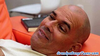 Does this smalltitted teen ride seniors cock?