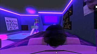 Woman in the cafe had ripped leggings so we had sex with big cock