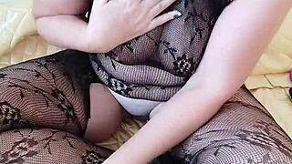 Juicy Mom Masturbates With Dildo!