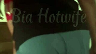 Friend pounds wife's ass on bed