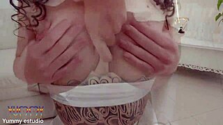 sensual brazilian teen bruna santos fucks five big studs with intense dp and swallows loads